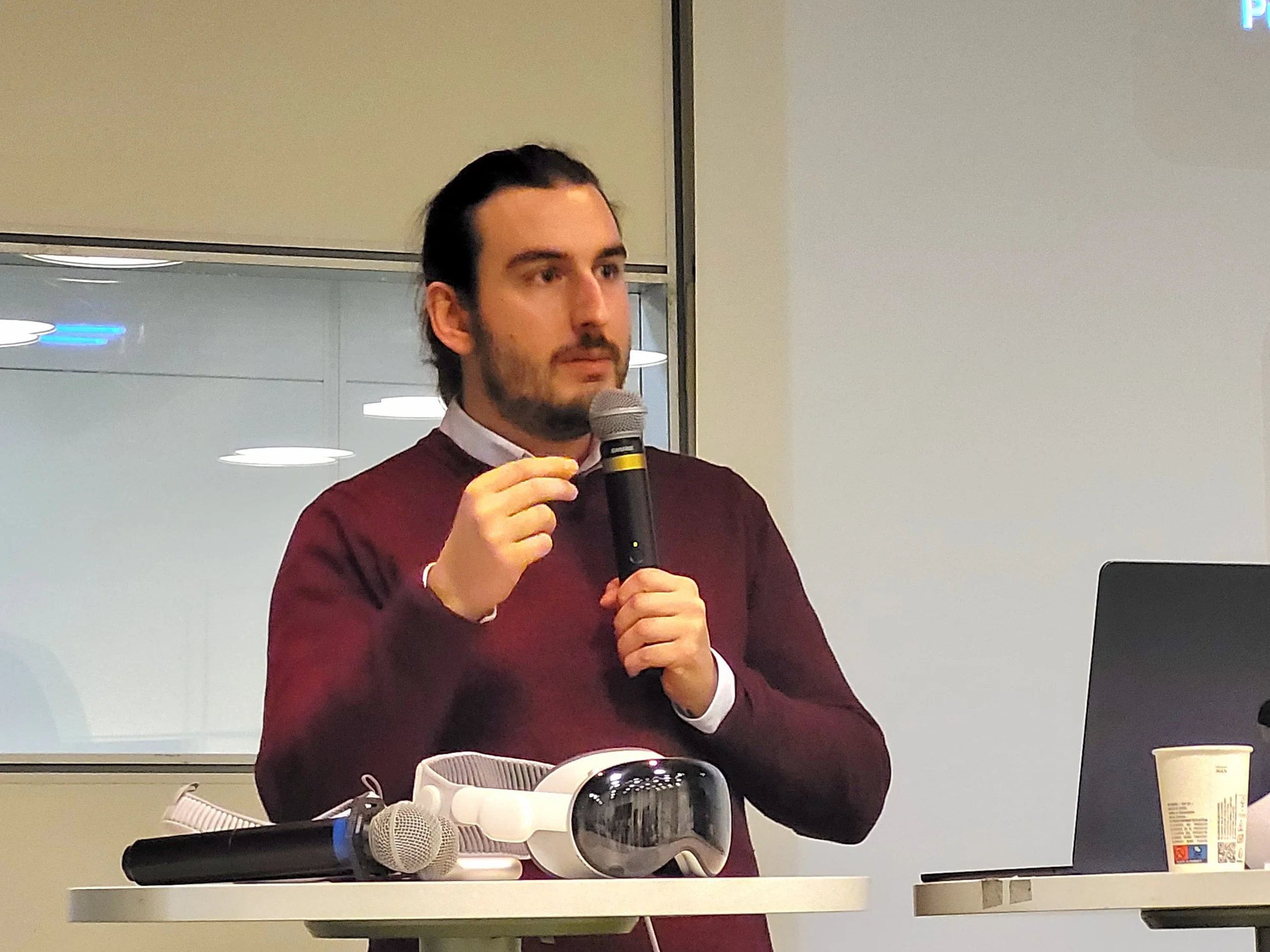 Speaking at an event