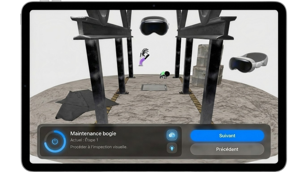 Training Companion control center on iPad